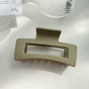 Wholesale Women's Handmade Simple Geometric Thickened Pc Material Grip Hair Clip