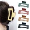 Wholesale Women's Handmade Simple Geometric Thickened Pc Material Grip Hair Clip