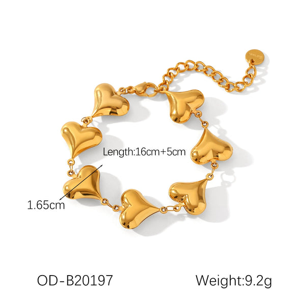 Wholesale Women's Handmade Stainless Steel Twist Chain Bracelet With Geometric Wave Pattern And Electroplating