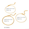 Wholesale Women's Handmade Stainless Steel Twist Chain Bracelet With Geometric Wave Pattern And Electroplating