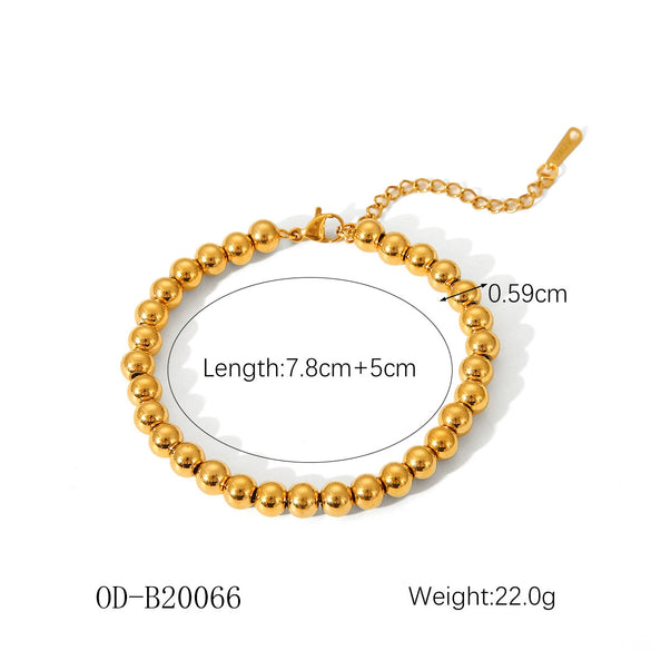 Wholesale Women's Handmade Stainless Steel Twist Chain Bracelet With Geometric Wave Pattern And Electroplating