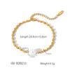 Wholesale Women's Handmade Stainless Steel Twist Chain Bracelet With Geometric Wave Pattern And Electroplating