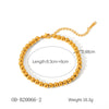 Wholesale Women's Handmade Stainless Steel Twist Chain Bracelet With Geometric Wave Pattern And Electroplating