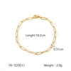 Wholesale Women's Handmade Stainless Steel Twist Chain Bracelet With Geometric Wave Pattern And Electroplating