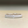 Wholesale Women's Handmade 925 Sterling Silver Wiredrawing Geometric Ring 18K Goldplated
