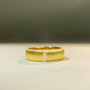 Wholesale Women's Handmade 925 Sterling Silver Wiredrawing Geometric Ring 18K Goldplated