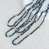 Wholesale Women's Handmade Titanium Steel Pearl Lapis Lazuite Necklace With Geometric Pattern And Electroplating
