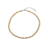 Wholesale Women's Handwoven Electroplated Titanium Steel Threelayer Cross Clavicle Necklace With Snake Bone Chain