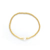 Wholesale Women's Handwoven Natural Pearl Bracelet With Geometric Pattern Imported Toho Rice Beads