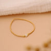 Wholesale Women's Handwoven Natural Pearl Bracelet With Geometric Pattern Imported Toho Rice Beads