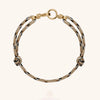 Wholesale Women's Handwoven Rope Copper Electroplated Heart Shape Wave Ring Love Bracelet Light Luxury Style