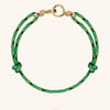 Wholesale Women's Handwoven Rope Copper Electroplated Heart Shape Wave Ring Love Bracelet Light Luxury Style
