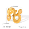 Wholesale Women's Heart Shape Open Titanium Steel Ring With Oil Dripping Design And Non Fading Feature