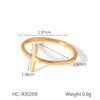 Wholesale Women's Heart Shape Open Titanium Steel Ring With Oil Dripping Design And Non Fading Feature