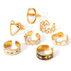 Wholesale Women's Heart Shape Open Titanium Steel Ring With Oil Dripping Design And Non Fading Feature