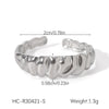Wholesale Women's Heart Shape Open Titanium Steel Ring With Oil Dripping Design And Non Fading Feature