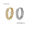 Wholesale Women's Heart Shape S925 Sterling Silver Earrings Set With Diamond Zircon Ear Buckles And Electroplated Ear Bone Clip High Sense Geometric Style