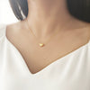 Wholesale Women's Heart Shaped Electroplated O Chain Necklace Light Luxury Style