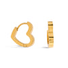 Wholesale Women's Heartshaped And Fivepointed Star Stainless Steel Goldplated Earrings