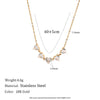 Wholesale Women's Heartshaped Crown Stainless Steel Jewelry With Pvd Furnace Vacuum Real Gold Plating Earrings And Necklace Light Luxury Geometric Style