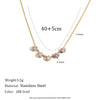 Wholesale Women's Heartshaped Crown Stainless Steel Jewelry With Pvd Furnace Vacuum Real Gold Plating Earrings And Necklace Light Luxury Geometric Style