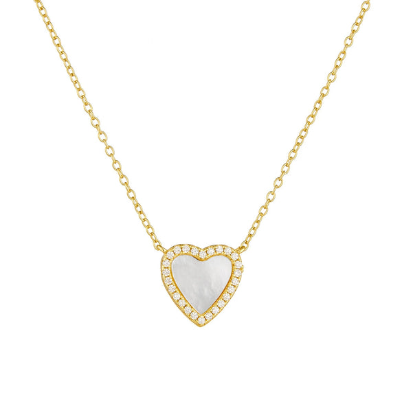 Wholesale Women's Heartshaped Diamondencrusted 925 Sterling Silver Pendant Necklace With Cross Chain
