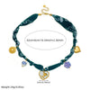 Wholesale Women's Heartshaped Printed Stainless Steel Rope Chain Goldplated Pendant Necklace