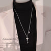 Wholesale Women's Heartshaped Silver Love Pendant Necklace Made Of Highquality Titanium Steel