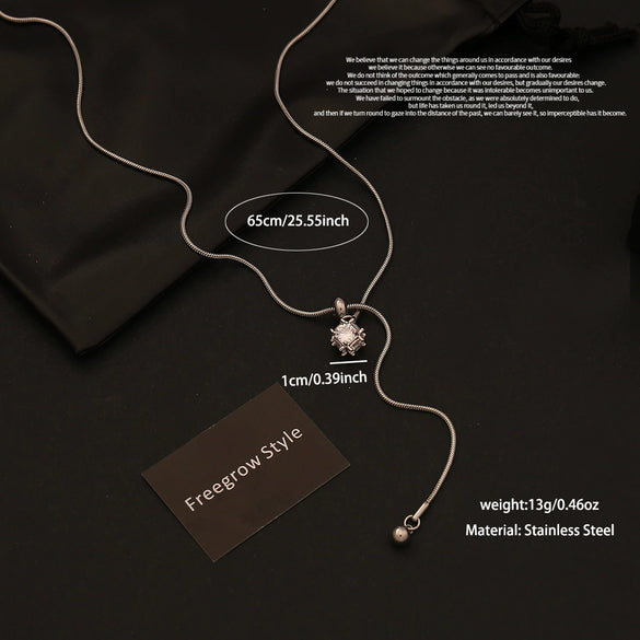 Wholesale Women's Heartshaped Silver Love Pendant Necklace Made Of Highquality Titanium Steel