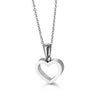 Wholesale Women's Heartshaped Titanium Steel Necklace With Electroplating Clavicle Chain Jewelry