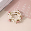 Wholesale Women's High Elastic Plastic And Resin Handmade Rose Ponytail Hair Band Hair Accessories