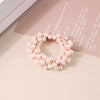 Wholesale Women's High Elastic Plastic And Resin Handmade Rose Ponytail Hair Band Hair Accessories