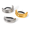 Wholesale Women's High Elasticity Geometric Electroplated Titanium Steel And Stainless Steel Hair Accessories