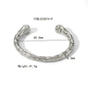Wholesale Women's High End All Match Irregular Hammered Stainless Steel Bracelet With Pvd Furnace Real Gold Electroplating No Fade