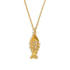 Wholesale Women's High End Creative Necklace And Earrings Set With Stainless Steel And Titanium Steel 18K Gold Plated Koi Pendant Animal Pattern Electroplated