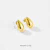 Wholesale Women's High End Fashion Sense Geometric Copper Earrings With Micropaved Design And Platinum Or 18K Gold Electroplating