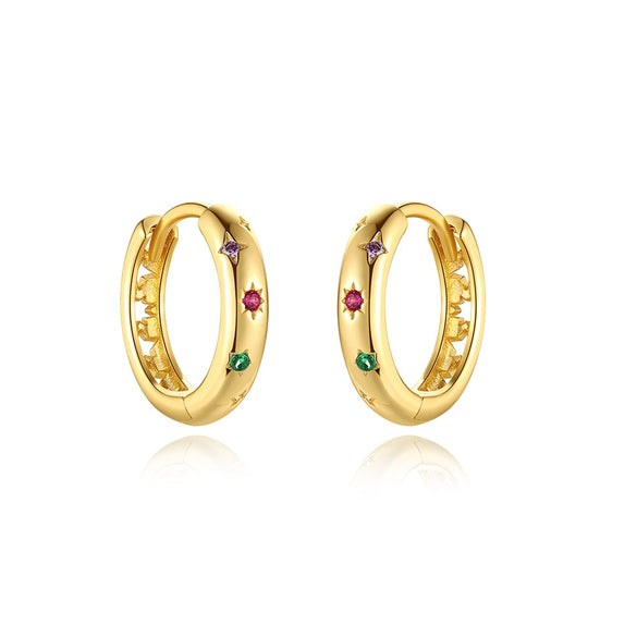Wholesale Women's High End 925 Sterling Silver Earrings With Star Design And Electroplating Minimalist Dopamine Jewelry With Chinese Ear Buckle