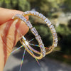 Wholesale Women's Highend Geometric Copper Zircon Earrings
