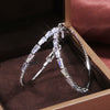 Wholesale Women's Highend Geometric Copper Zircon Earrings
