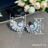 Wholesale Women's Highend Geometric Copper Zirconia Micropaved Specialshaped Earrings