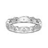 Wholesale Women's Highend Geometric Double Row Diamond S925 Sterling Silver Electroplated Ring