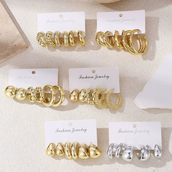 Wholesale Women's Highend Geometric Plastic Resin Electroplated Earrings