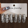 Wholesale Women's Highend Geometric Plastic Resin Electroplated Earrings