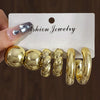 Wholesale Women's Highend Geometric Plastic Resin Electroplated Earrings