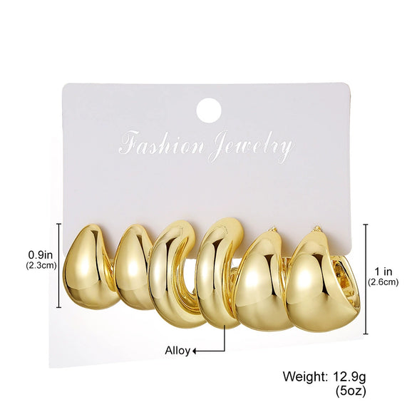 Wholesale Women's Highend Geometric Plastic Resin Electroplated Earrings