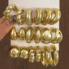 Wholesale Women's Highend Geometric Plastic Resin Electroplated Earrings