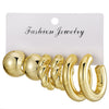 Wholesale Women's Highend Geometric Plastic Resin Electroplated Earrings