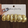 Wholesale Women's Highend Geometric Plastic Resin Electroplated Earrings