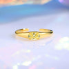 Wholesale Women's Highend Geometric S925 Sterling Silver Ring With Electroplating
