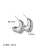 Wholesale Women's Highend Geometric Stainless Steel Earrings With Pvd Furnace Vacuum Real Gold Plating